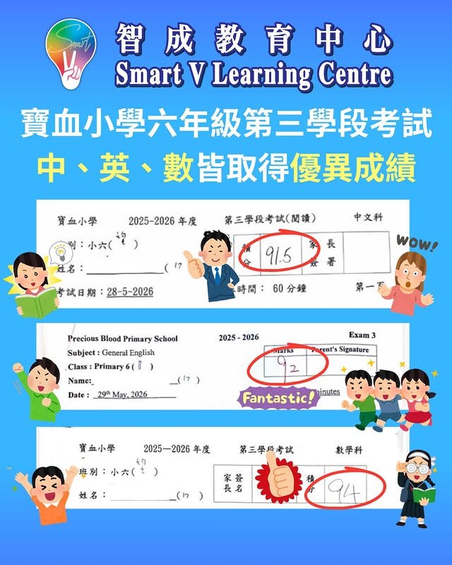 學生中英數佳績合集海報